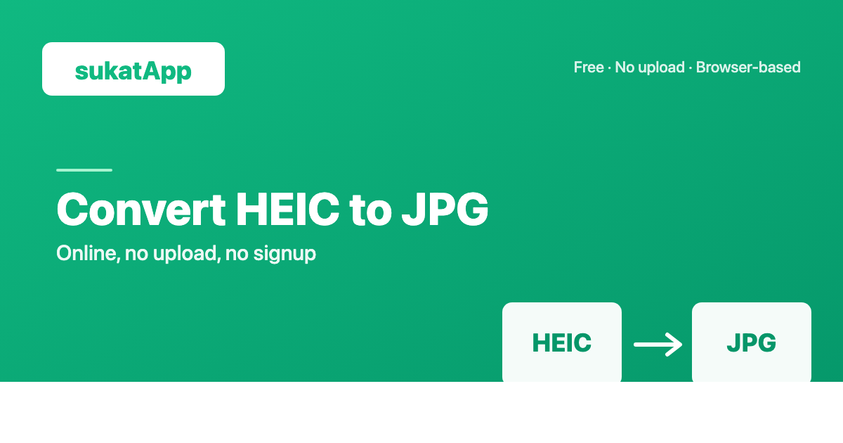 Convert HEIC to JPG