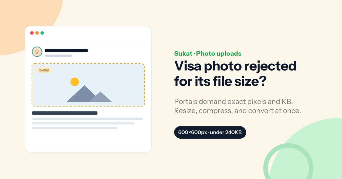 Resize a Photo for a Visa or Passport